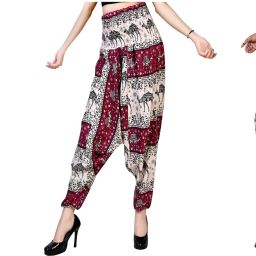 Printed Rayon Women Harem Pants-image-97