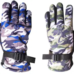 Printed Winter Men Gloves-image-3