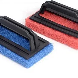 Fibre Bathroom Scrubber Brush with Handle | Tile Cleaning Brush | Floor Scrubber | Cleaning Brush for Bathroom, Kitchen, Tiles Nylon Wet and Dry Brush-picture-12