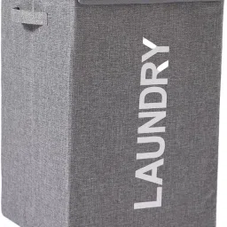 75 L Grey Laundry Basket-image-4