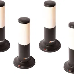 bene Benjamin Bollard 32 cm (Milky, Black, Pack of 4) Post Light Outdoor Lamp-picture-13