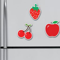 ARTBUG Red & Green 3 Pieces Printed Fridge Magnets-image-75