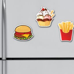 ARTBUG Red & Yellow 3 Pieces Printed Fridge Magnets-image-28