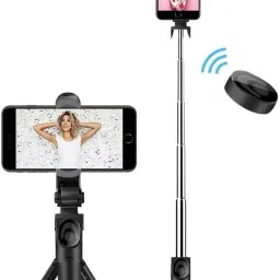 G2L BEST BUY All in One Extendable Portable 40 Inch Aluminum Alloy Selfie Stick Phone Tripod with Wireless Remote Shutter Compatible with Phone Android Smartphone Tripod, Tripod Kit, Tripod Clamp, Tripod Bracket-image-66