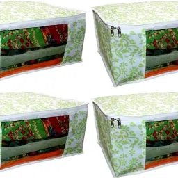 Onene Allinone Saree cover Pack Of 4 Poly-canvas Laundry Bag-image-2