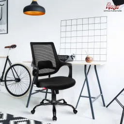 Mono | 3-Years Warranty Included | Mid-Back Ergonomic Office Chair | Revolving| Mesh Office Arm Chair-image-9