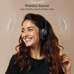 ptron Studio Evo w/ Dual Pairing, 70H Playtime, Pristine Audio,Clear Calls,Fast Charge Bluetooth Headset image 3