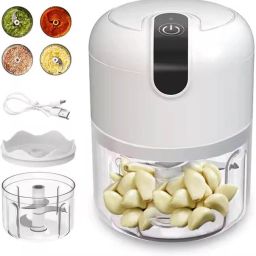 Electric Mini Garlic Chopper,Food Processor,Portable Garlic Mincer Masher Electric Vegetable & Fruit Chopper-image-0