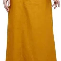 Fn fashion Mustard petticoat Pure Cotton Petticoat-image-4