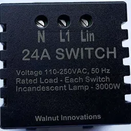Walnut Innovations 24 Amp - 1 Switch Smart WiFi Touch Switch | Compatible with Alexa,Google Home,Samsung| image 3