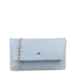 Metro Blue Checked Oversized Structured Sling Bag-image-42