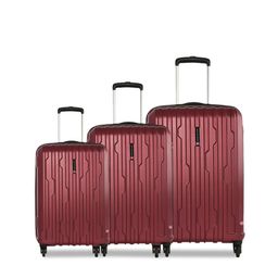 SWISS MILITARY Set Of 3 Textured Hard-Sided Trolley Bags-36