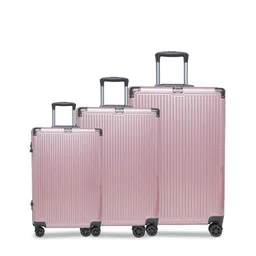 SWISS MILITARY Set Of 3 Textured Hard-Sided Trolley Bags-45