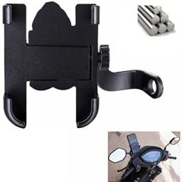 Aluminium 360 degree scooty stand Bike Mobile Holder-image-44
