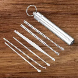 Best 6 PCS Ear Cleansing Tool Set with Keychain Box | Earwax Removal Kit |-image-39