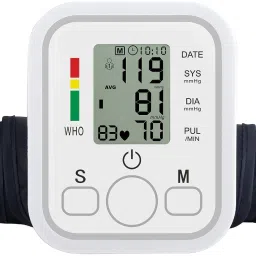 Accutrust BP-190c Digital Blood Pressure Monitor, Upper Arm Cuff, LCD Display with Memory Function Bp Monitor-30