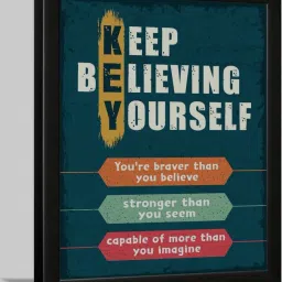 Motivational Quote Frame For Home Decor Digital Reprint 13.5 inch x 10 inch Painting-image-72