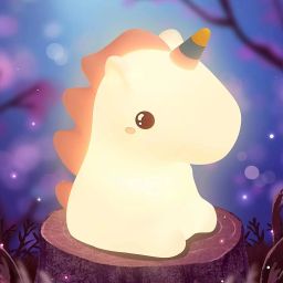 Cute Unicorn Night Lamp Color Changing Room Décor, Kid Best Birthday Gift BS16 Night Lamp-image-96