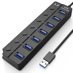 Windwarrior USB Hub 3.0 5Gbps High Speed 7 Port USB 3.0 Hub On/Off Switch for Laptop 7 Port USB Hub 7 Port USB Hub 3.0,USB Data Hub Splitter USB Hub USB Hub-image-23
