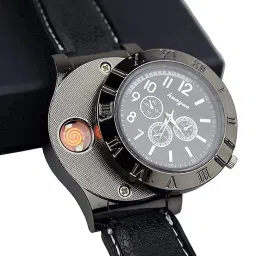Snekar New Military USB Lighter Watch Men's Casual Wristwatches . CASUAL 1 Watch Winder-image-22