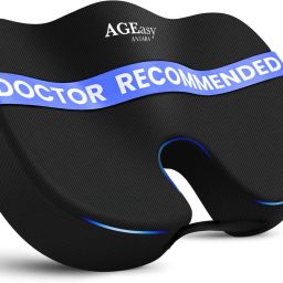 Orthopedic Coccyx Seat Cushion -Tailbone & Sciatica Pain Relief with Memory Foam Back / Lumbar Support-image-26