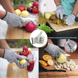 5 Protection Food Grade Cut Resistant Gloves for Safety while Chopping Cooking Running Gloves-image-44