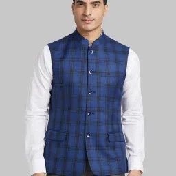 Checkered Men Waistcoat-image-57