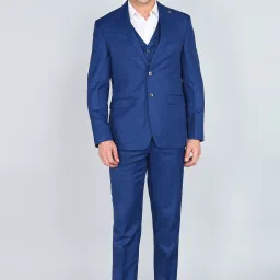 Men Tuxedo Style Self Design Suit-image-41