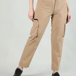 chkokko Women Self Design Brown Track Pants-picture-23