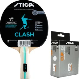 Stiga Clash Racquet With Cup 40+ Ball Multicolor Table Tennis Racquet-image-33