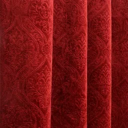 FABRIC-CADBURY-DAMAS-MAROON-5-MTR-01 Curtain Fabric-image-24