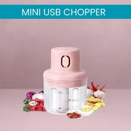 guggu Mini Rechargeable Chopper, Electric Chopper for Onion, Garlic and VegetableC210 Electric Vegetable & Fruit Chopper-picture-37