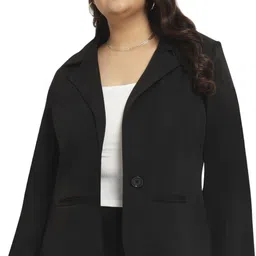 wild u Women Solid Single Breasted Formal Blazer-picture-29