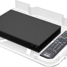 gloxy Unbreakable Set Top Box Shelf | WiFi Router | Multipurpose DTH Stand 11 inch 1 Bar Towel Rod image 4