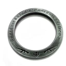 Stainless Steel Silver Coated Kada-image-27