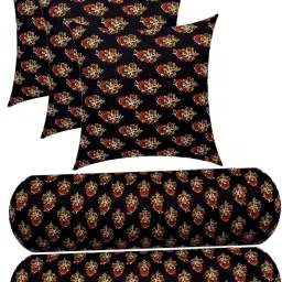 Microfibre Floral Sleeping Pillow Pack of 5-image-4