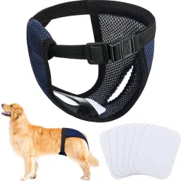 Pet Use Breathable Reusable Female Dogs Diapers Washable Dog Diapers-14