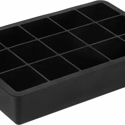 15 Cavity Silicone Ice Cube Tray Molds For Whisky and Cocktails Black Silicone Ice Cube Tray-1