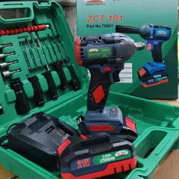 ZOMAX 108V V LI-ION BATTERY & CHARGE CORDLESS BRUSHLESS IMPACT WRENCH KIT Power & Hand Tool Kit-7