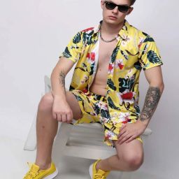 Shirt Regular Shorts Co-ords Set-image-75
