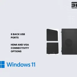 SPC TECHNOLOGIES SPCT_i7-6th CORE I7 6TH (16 GB RAM/NVIDIA GTX730 Graphics/1000 GB Hard Disk/1 TB SSD Capacity/Windows 11 Home (64-bit)/4 GB Graphics Memory) Full Tower with MS Office image 3