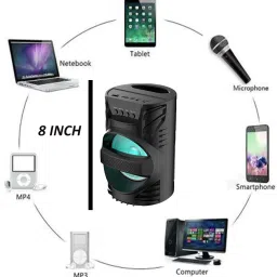 RECTITUDE Wireless Speaker Support Bluetooth, FM Radio, USB, Micro SD Card Reader 10 W Bluetooth Soundbar image 3