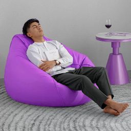 shira 24 4XL Bean Bag with Footrest Ready to Use with Beans Bean Bag FootstoolWith Bean Filling image 4