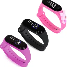 HYPERLEX 3 COMBO Stylish Digital LED Bracelet Band Wrist Watch for Kids, Boys & Men-image-90