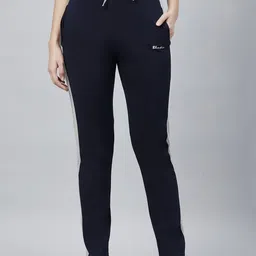 blinkin Women Striped Blue Track Pants-picture-12