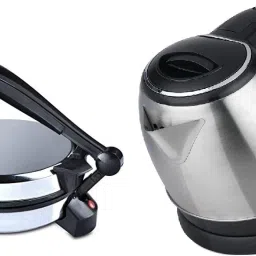 Combo Of Electric Kettle || Non Stick Coating Roti and Khakra Maker-11