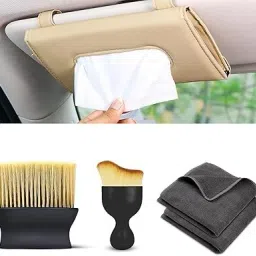 2 Microfiber Cloth, 1 Tissue Holder and 2 Soft Brush Combo-picture-36