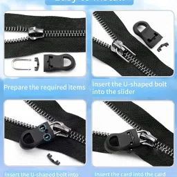 glamaxy Universal Detachable Zipper Puller, 10 PCS Zipper Pull Tab Zipper Tag Cord Pulls Zipper Pull image 2