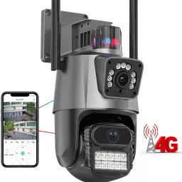 AVOIHS CCTV 4G SIM Camera 1080p HD IP Bullet+360° PTZ TwoWay Audio Alarm Night Vision Security Camera-10