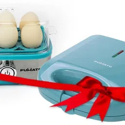 Fumato Breakfast Combo: Sandwichmaker & Egg Maker |Color-coordinated Gifting set Grill-25